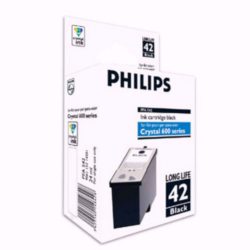 Philips 42 Crystal Ink, Ink Cartridge, Black Single Pack, PFA-542